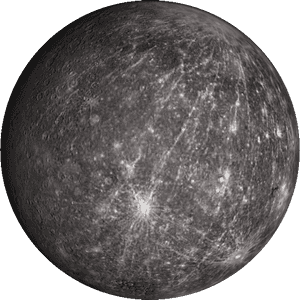 Mercury Planet Surface Texture PNG
