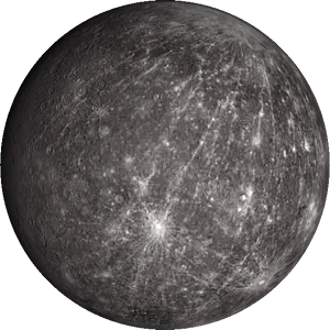 Mercury Planet Surface Texture PNG Image