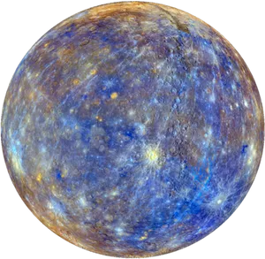 Mercury Planet Surface Texture PNG Image