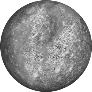 Mercury Planet Surface Texture PNG