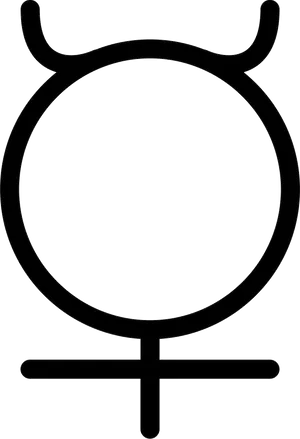 Mercury Symbol Graphic PNG Image