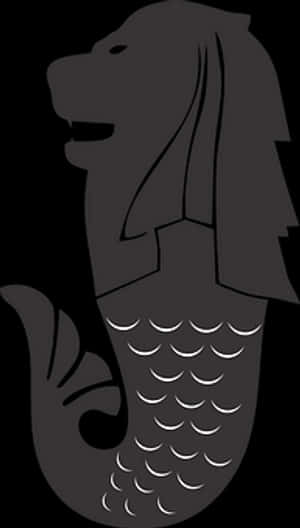 Merlion Symbol Singapore Graphic PNG image with transparent background