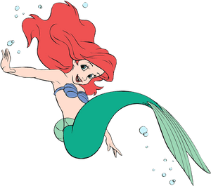 Ariel Clip Art Disney Galore Playful - Cartoon, HD Png Download PNG image with transparent background