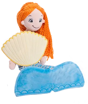 Mermaid Doll With Shell Accessory PNG Image
