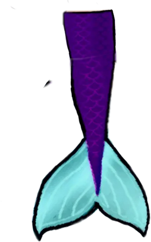 Mermaid Tail Illustration PNG Image