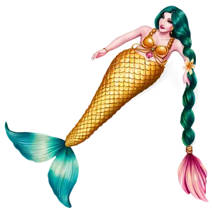 Mermaid Tail Png Hoe PNG Image