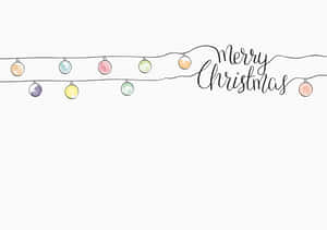 Merry Christmas Lights Greeting PNG with transparent background