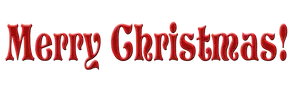 Merry Christmas Red Textured Greeting PNG Image