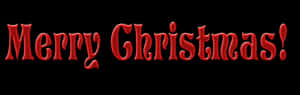 Merry Christmas Red Textured Message PNG
