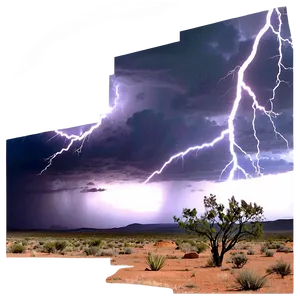 Mesa And Lightning Storm Png 86 PNG Image