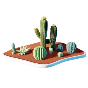 Mesa With Cacti Png Lfi PNG Image