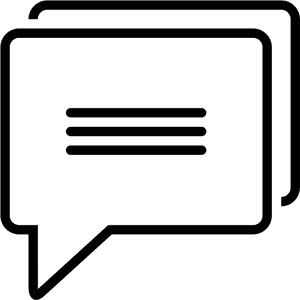 Message Icon Blue Background PNG