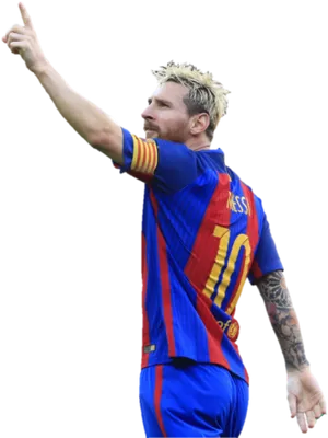 Messi Celebrating Victory F C Barcelona PNG Image