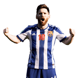 Messi Goal Celebration PNG nye PNG image with transparent background