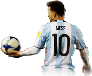Messi Number10 Argentina Jersey PNG image with transparent background
