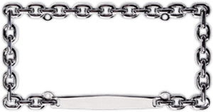 Metal Chain Frame Border PNG image with transparent background