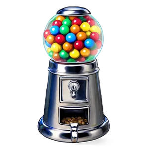 Metal Gumball Machine Png Nmc27 PNG Image