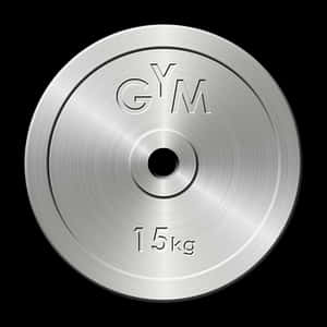 Metal Gym Weight Plate15kg PNG image with transparent background