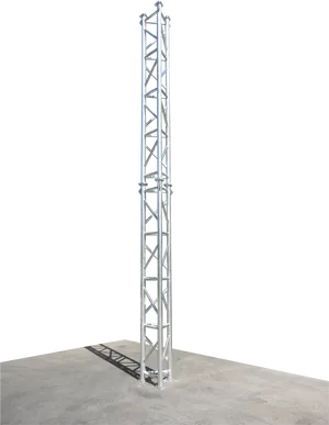 Metal Lattice Tower Structure PNG Image