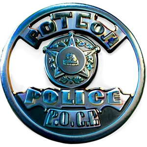 Metal Police Badge Design Png Ydh65 PNG Image