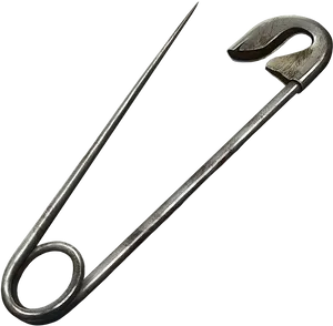 Metal Safety Pin PNG Image