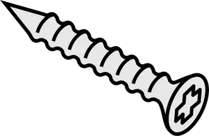 Metal Screw Illustration PNG Image