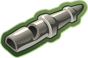 Metal Whistle Illustration PNG Image