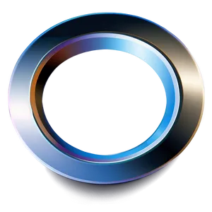 Metallic 3d Circle Illustration Png Dge43 PNG Image