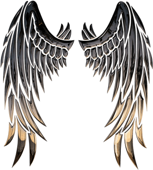 Buffalo Wing Angel Stencil Clip Art - Angel Wings Png, Transparent Png PNG with transparent background