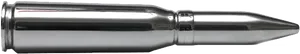 Metallic Bullet Profile PNG Image