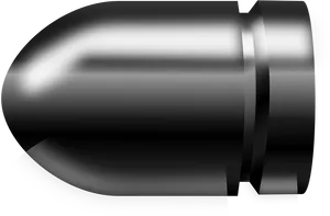 Metallic Bullet3 D Rendering PNG Image