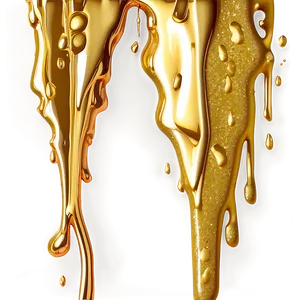 Metallic Gold Glitter Drip Png Vbc PNG Image