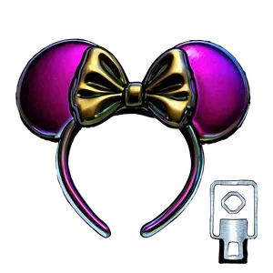 Metallic Mouse Ears Png 06292024 PNG Image