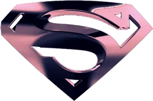 Metallic Superman Logo PNG Image