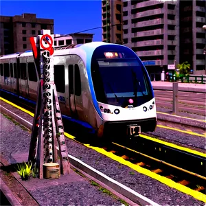 Metro Rail Crossing Png Aoq6 PNG Image