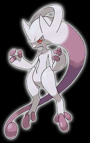 Mewtwo Pokemon Character PNG image with transparent background