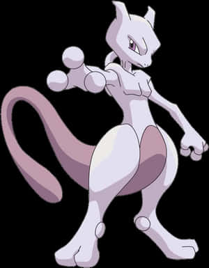 Mewtwo Pokemon Character PNG image with transparent background