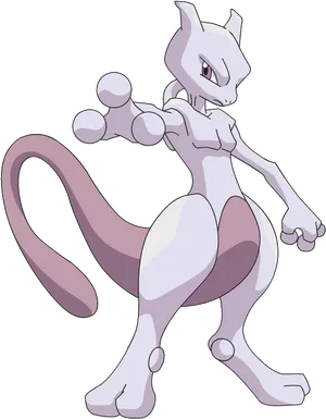 Mewtwo Pokemon Character PNG Image