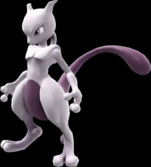 Mewtwo Pokemon Character Profile PNG image with transparent background