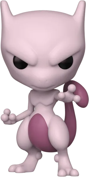 Mewtwo Pokemon Character Render PNG Image