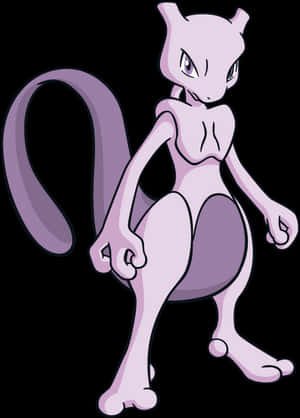 Mewtwo Pokemon Character PNG image with transparent background