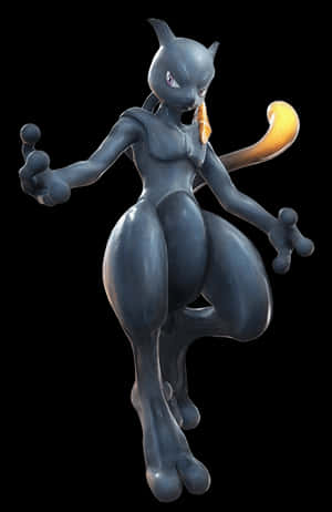 Mewtwo Pokemon Character PNG image with transparent background