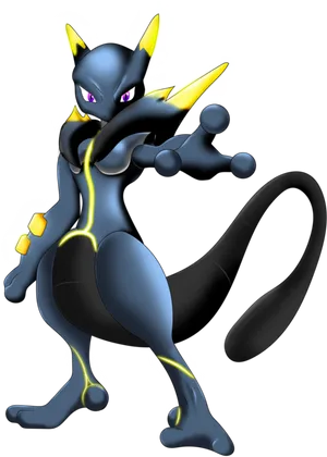 Mewtwo Power Stance PNG Image