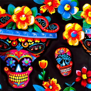 Mexican Day Of The Dead Png Vwk PNG Image