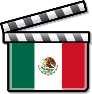 Mexican_ Flag_ Clapboard_ Illustration PNG Image