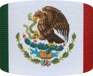 Mexican Flag Embroidery PNG Image