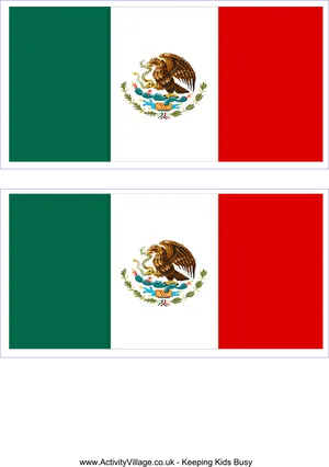 Mexican Flag Printables PNG Image