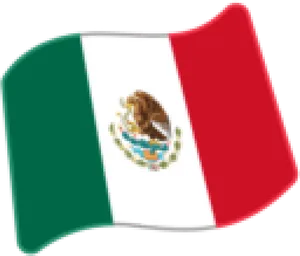 Mexican Flag Waving PNG Image