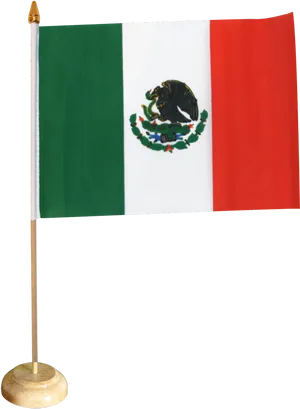 Mexican Flagon Gold Stand PNG Image