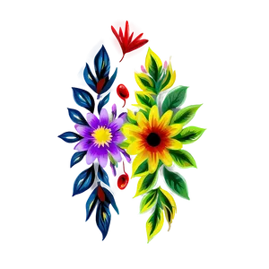 Mexican Floral Prints Png Cpx82 PNG Image